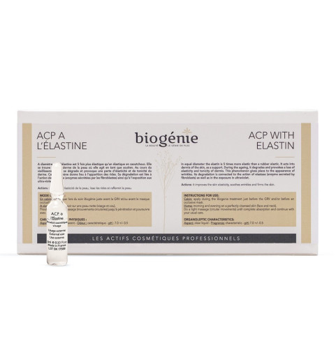 Biogenie (Биожени) A.C.P. Elastine / Ампулы с чистым эластином морского происхождения,10 ампул по 3 мл