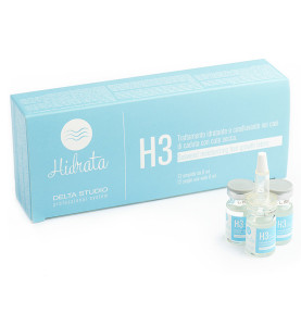 Delta Studio H3 / Средство увлажняющее против выпадения волос при сухой коже, 12 шт по 6 мл