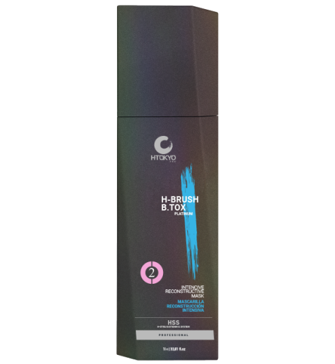 H-Tokyo Шаг 2: Интенсивный реконструктор H-Brush B.Tox Capillary Reconstructive Mask Plutinum (с синим пигментом), 1000 мл