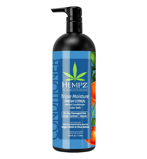 Hempz Triple Moisture Fresh Citrus Herbal Conditioner / Кондиционер Тройное увлажнение, 1000 мл