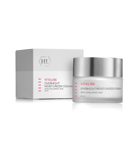 Holy Land (HL) Vitalise Overnight Moisturizer Cream / Смягчающий, увлажняющий и питательный крем с гиалуроновой кислотой, витаминами и экзотическим маслом, 50 мл