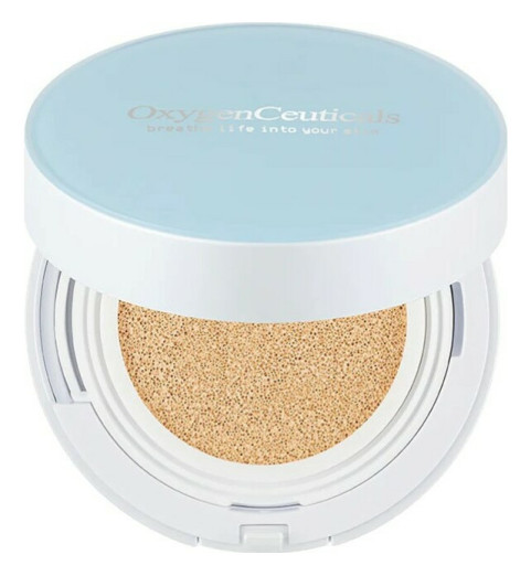 OxygenCeuticals O2 Cushion #21 SPF45 PA+++ / Кушон с функцией солнцезащиты SPF45, светлый беж #21, 2*15 г